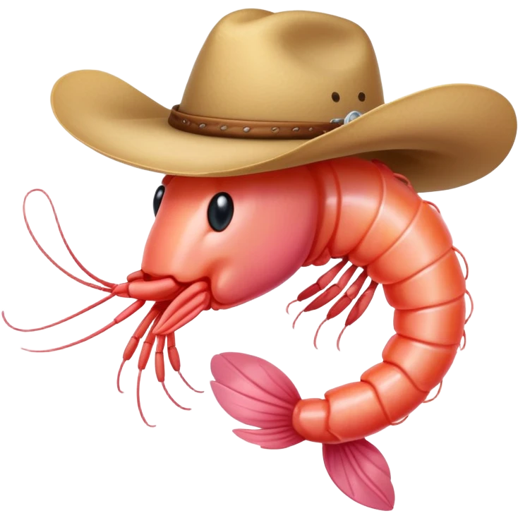 shrimp with a cowboy hat emoji