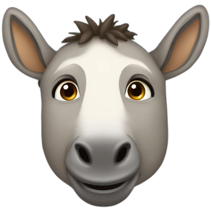 Un súper burro con poderes emoji
