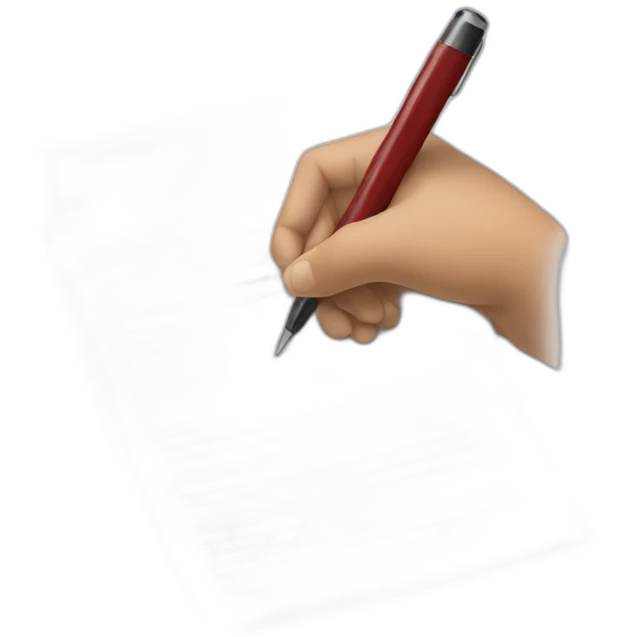 signing a document emoji