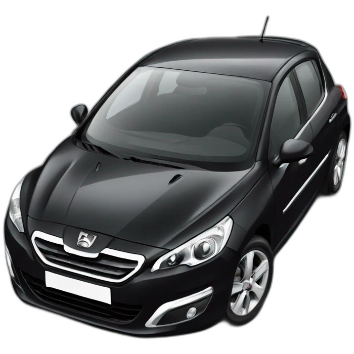 black peugeot 308 from 2007 emoji