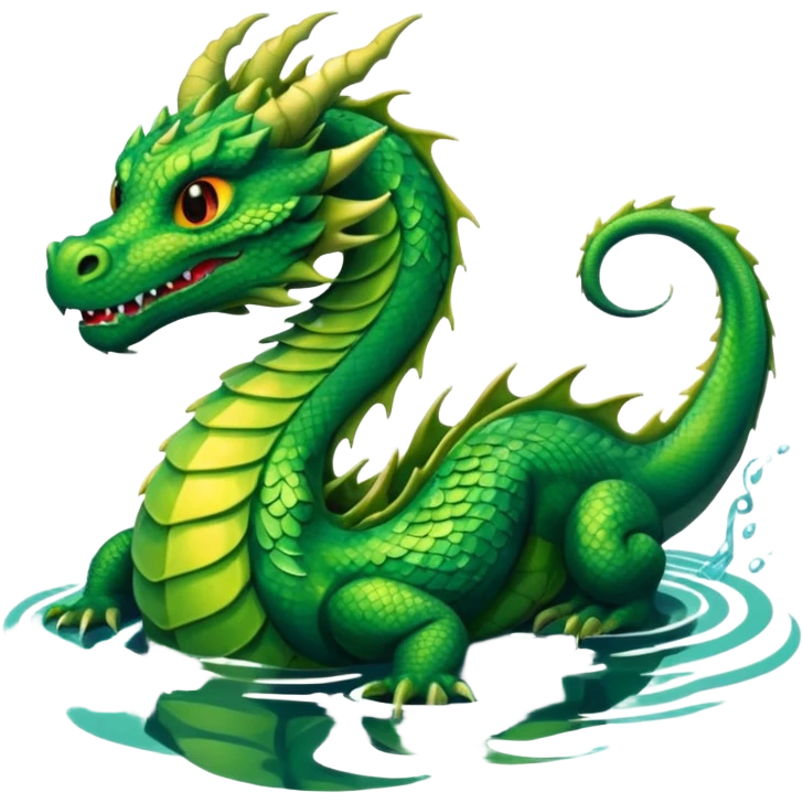 dragon in the lake emoji