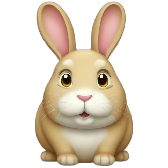 Fat rabbit emoji