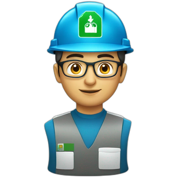 Saudi Aramco engineer with logo emoji
