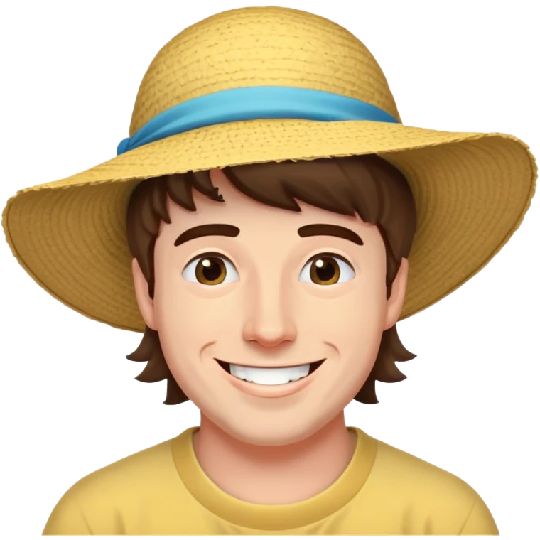 mr beast aka jimmy donaldson smilijg wearing his big stupid sunhat emoji