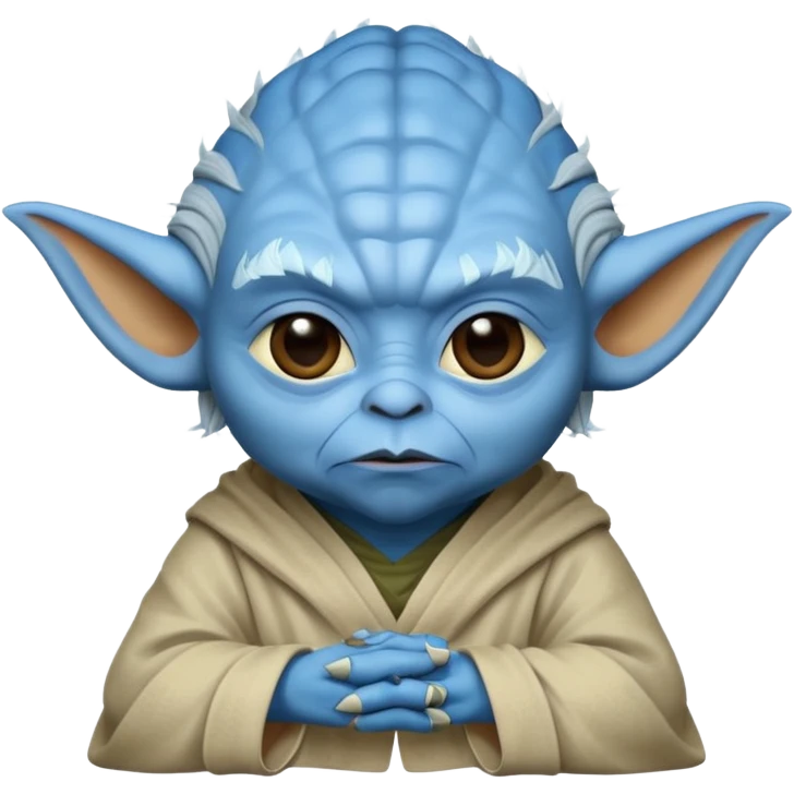 yoda but with blue skin emoji