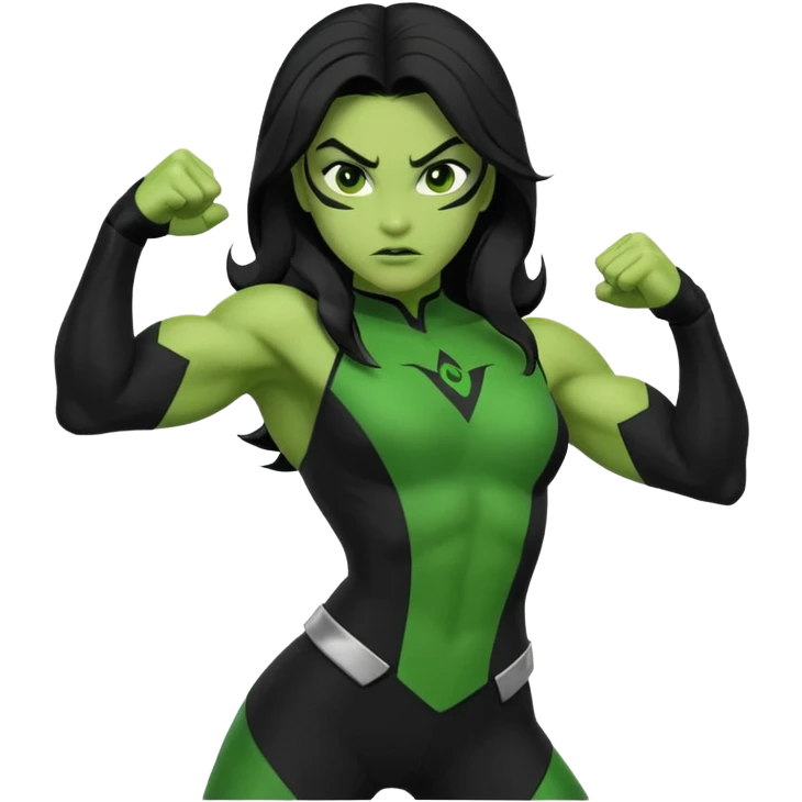 Shego fighting pose emoji