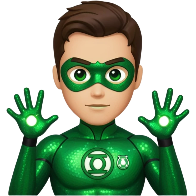 Green Lantern with Sequin Outfit emoji