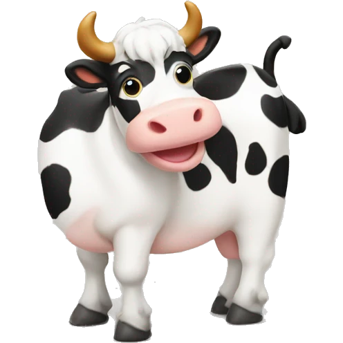 Christmas cows emoji