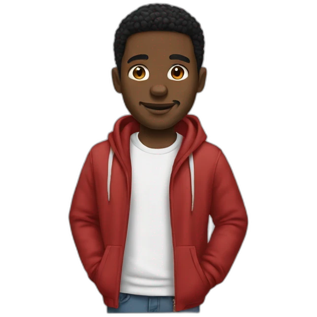 Black man were Jordan clothing  emoji