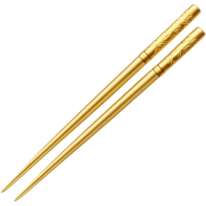 Gold chopstick  emoji