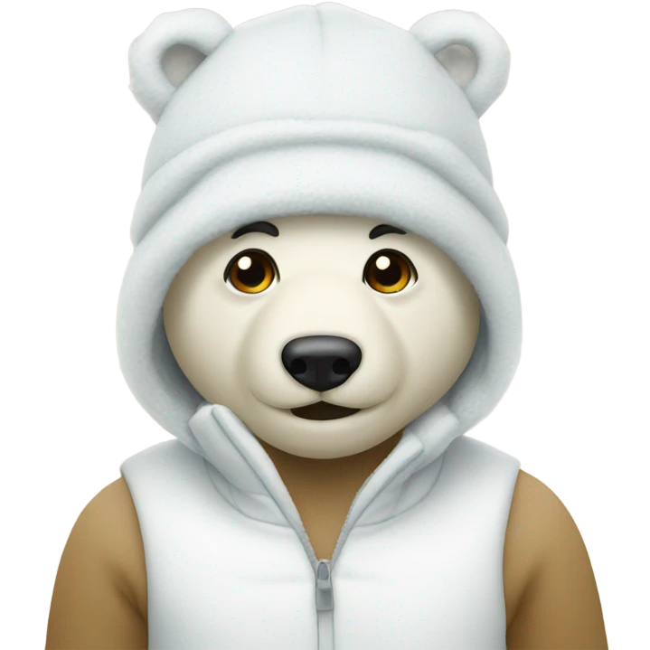 Polar bear hat emoji