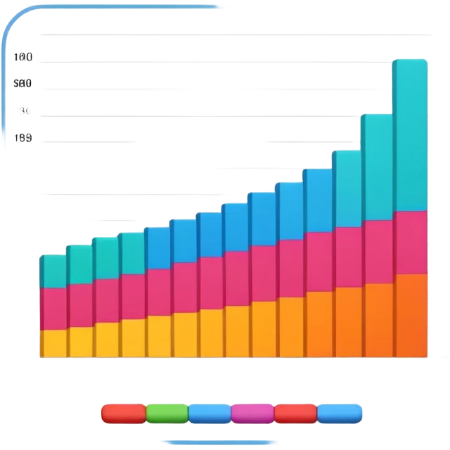A graphics sheet in which graphic is going up titled "muscle mass" emoji