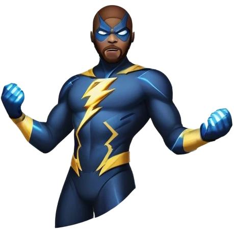 Black lightning emoji