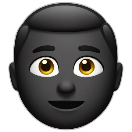 Un noire style avec un taper emoji