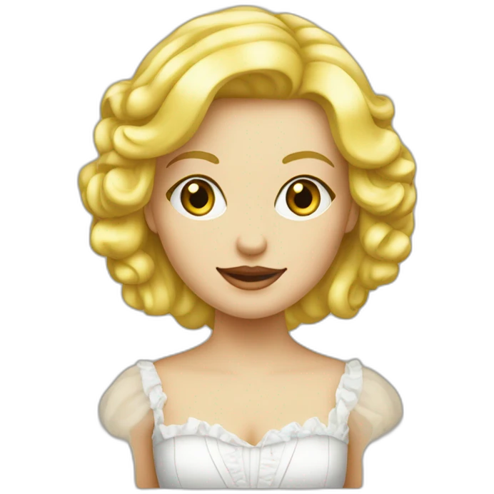 Fille blonde vénitienne emoji