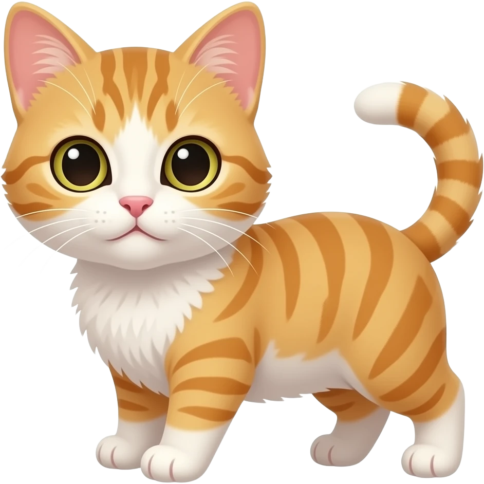 i want the same image but making the cat a bit smaller, and the emoji