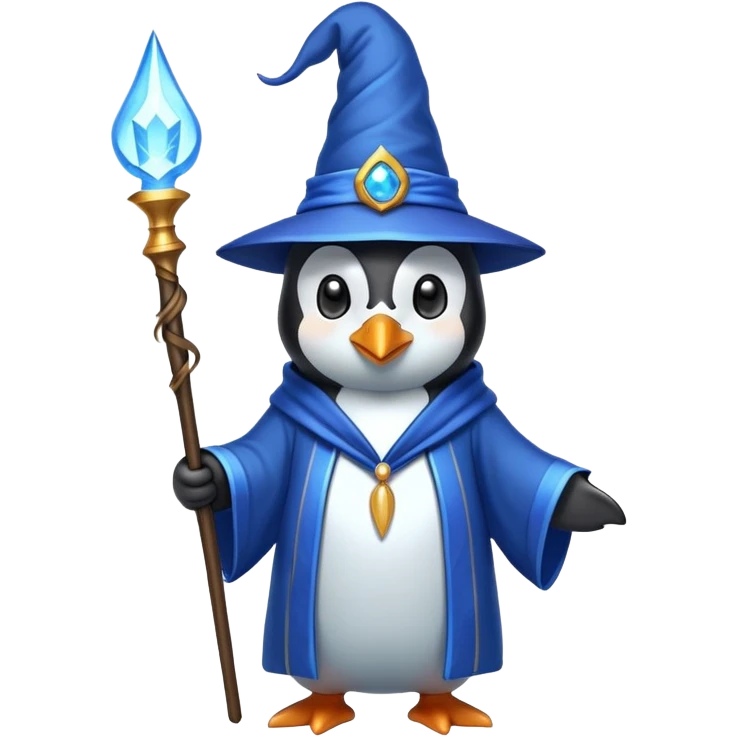 Penguin Wizard emoji