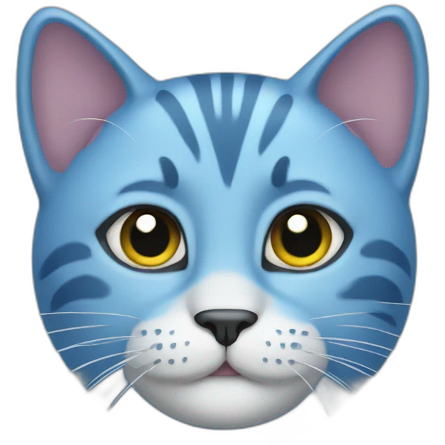 Blue cat emoji
