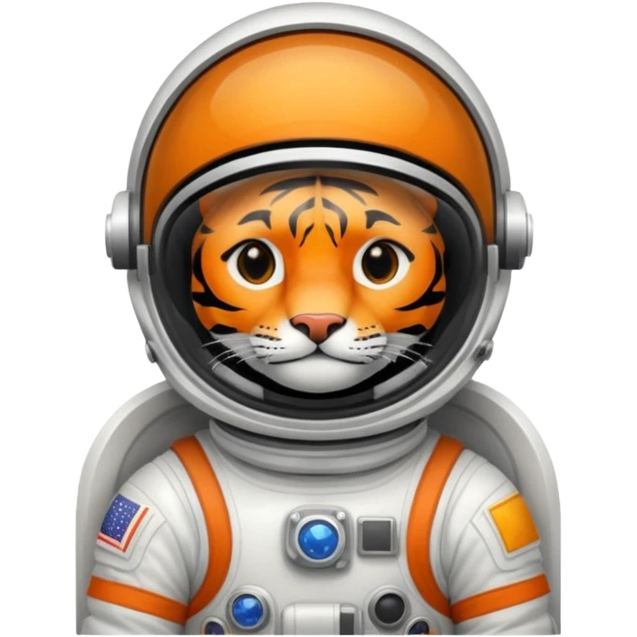 closed helmet astronaut riding tiger emoji
