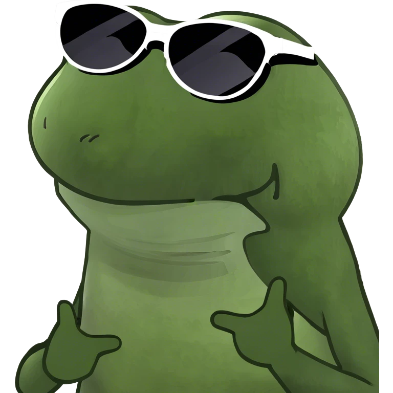 Cata with sunglasses emoji