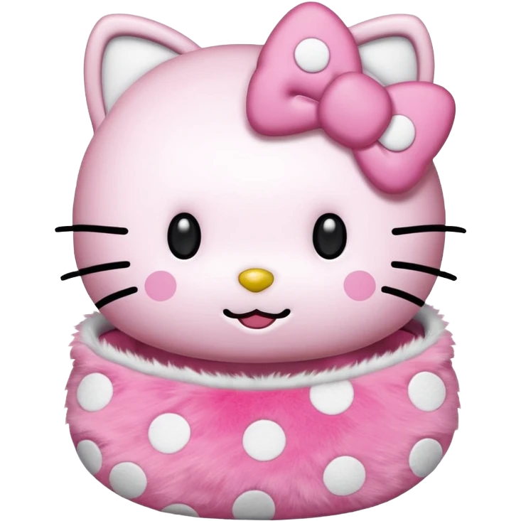Hello Kitty de puntitos emoji