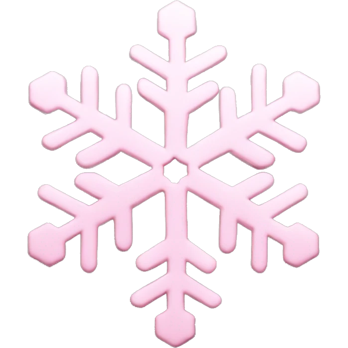 pastel pink snowflake  emoji