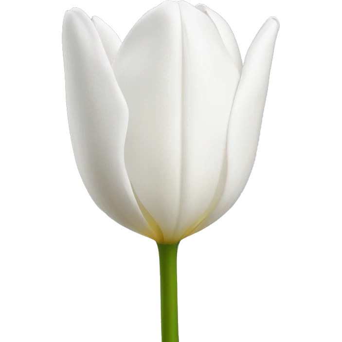 White tulip flower emoji
