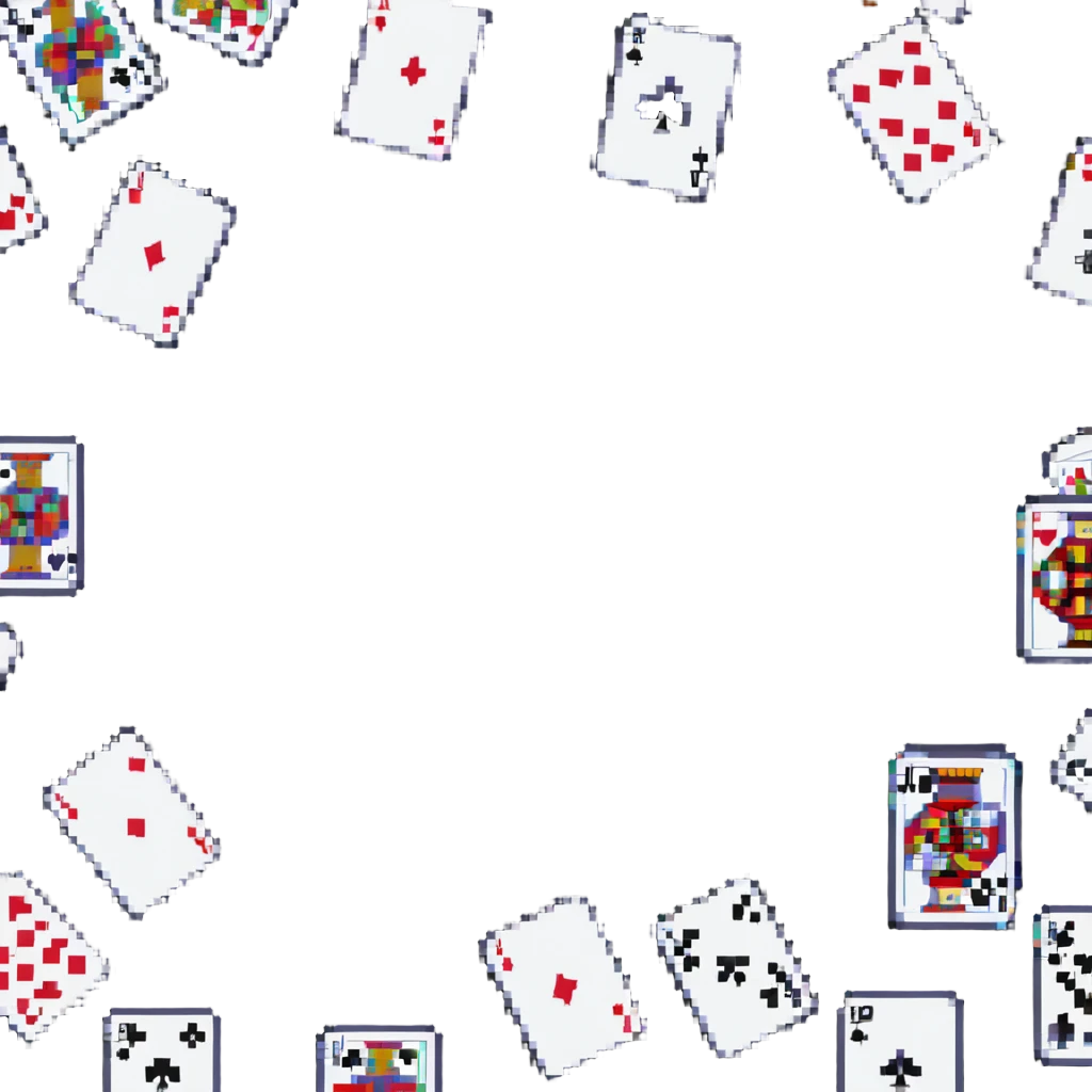blackjack cards on casino table emoji