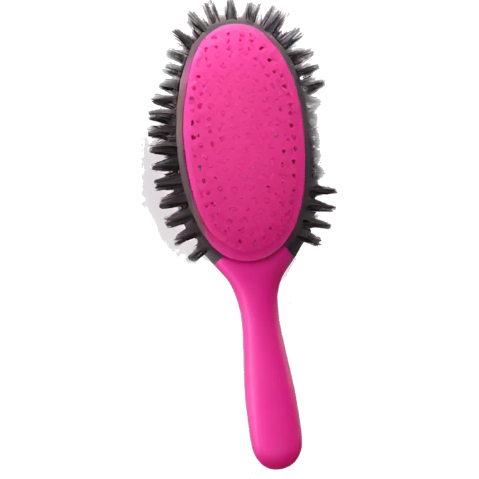 hair brush pink feminine emoji