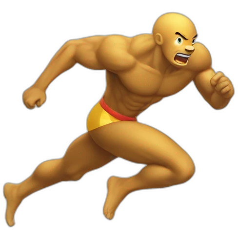 liuxiang running fast，lateral view emoji