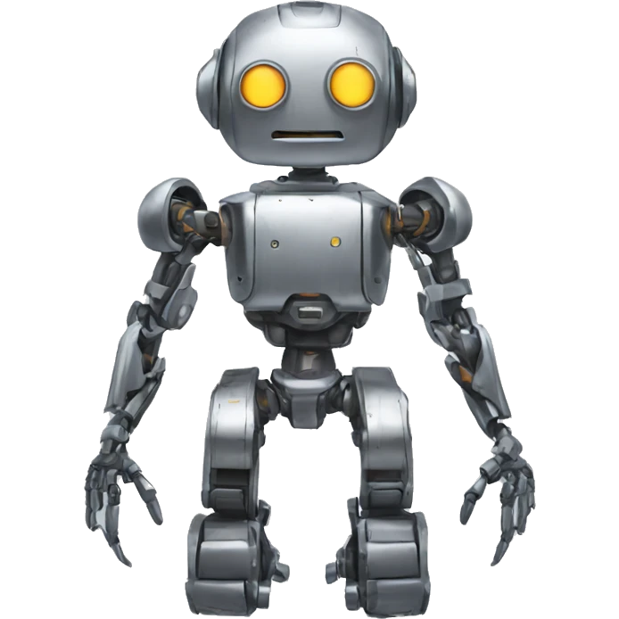 a high-tech metal robot with many arms emoji