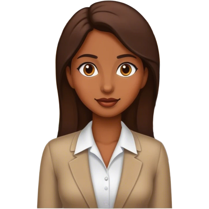 brown lady in real estate job emoji