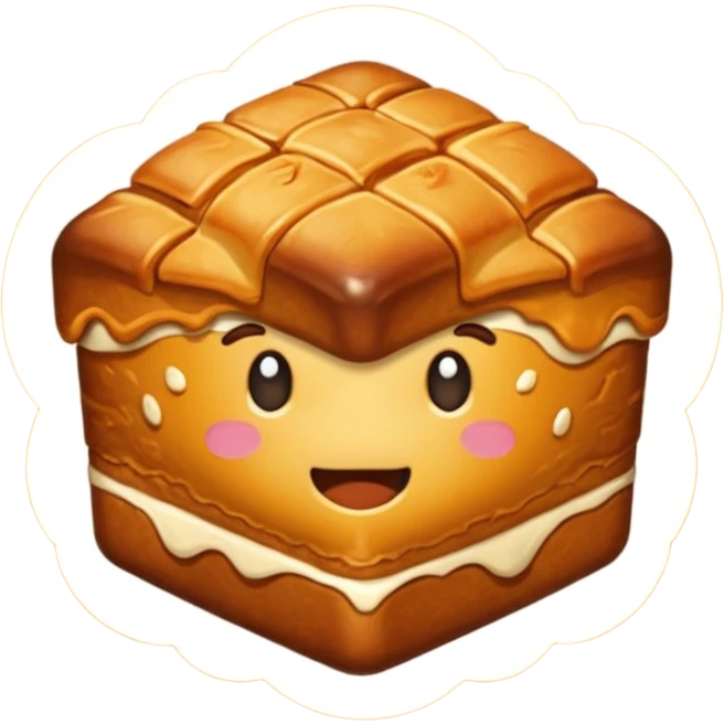 круассан с шоколадом и клубникой emoji