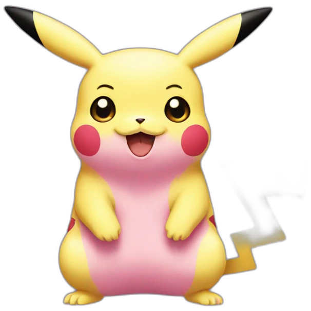 pikachu in pink color emoji