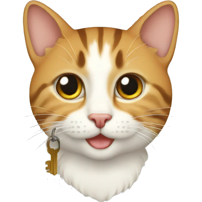 A key made of cats emoji