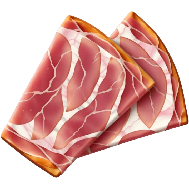 fette di prosciutto crudo affumicato (Parma Ham) emoji