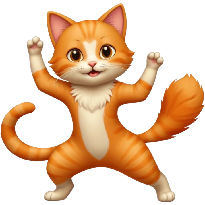 Dans eden kedi emoji