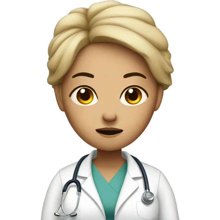 Woman pregnant doctor angry uncomfortable emoji