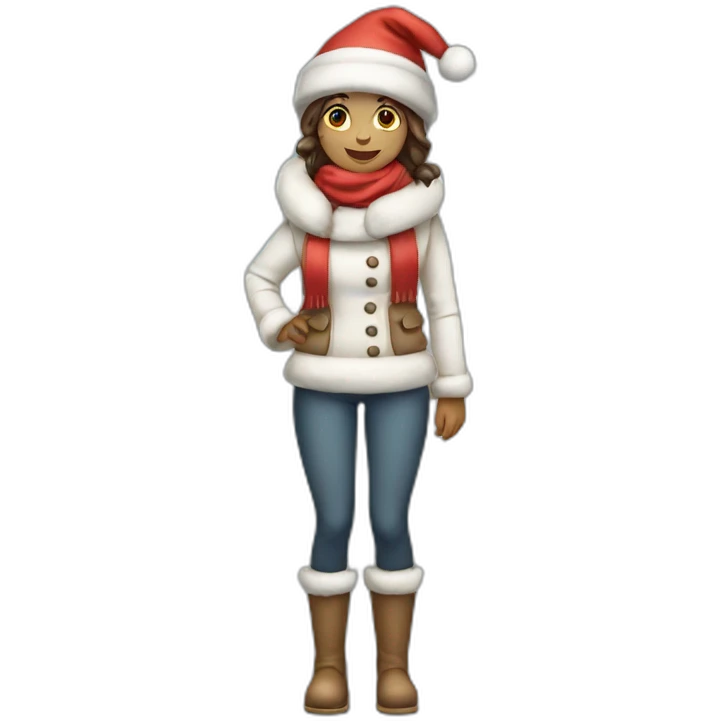 christmas-snowman-girl-full body emoji