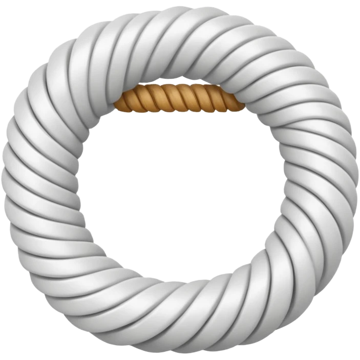 white rope line emoji