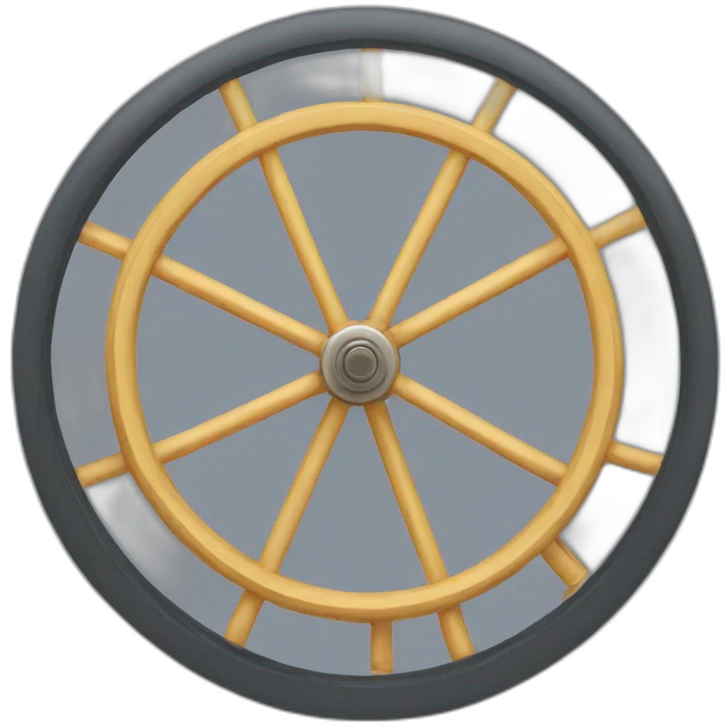 Une roue emoji