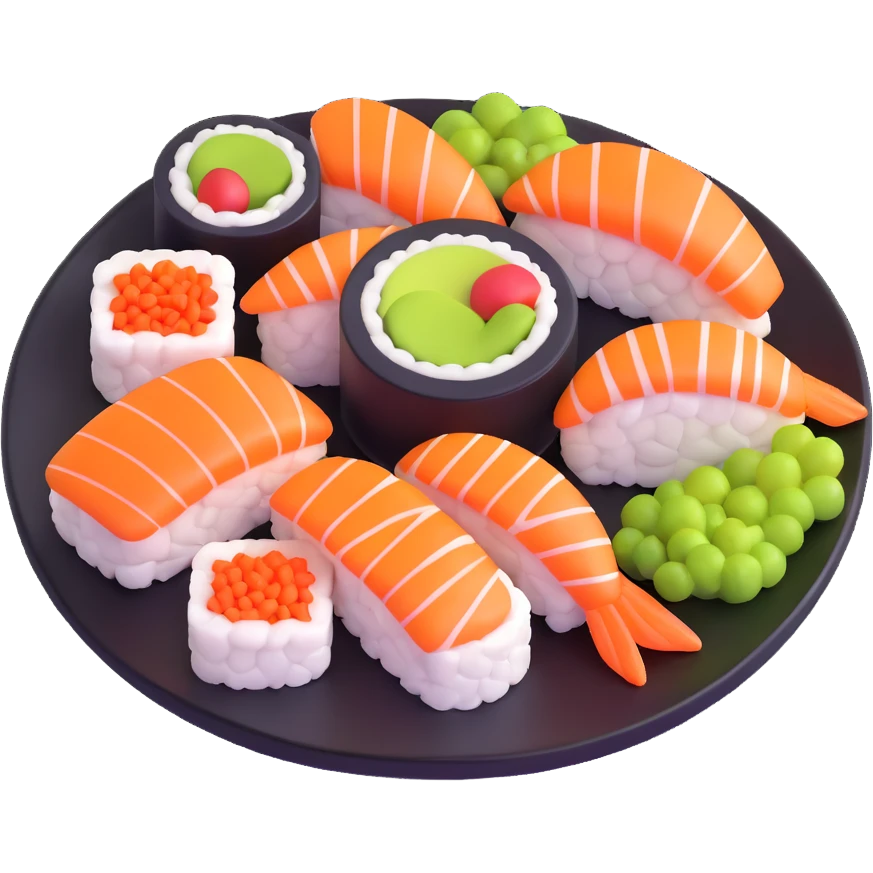sushi plate emoji