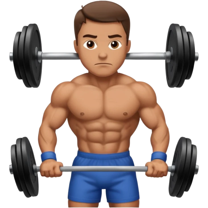 man lifting weights emoji