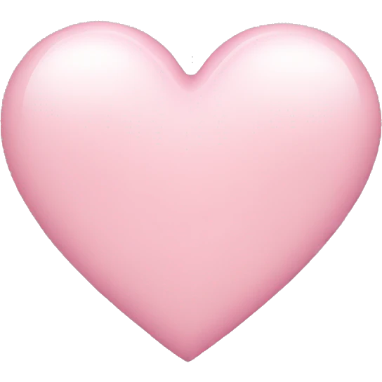 Light pink heart emoji