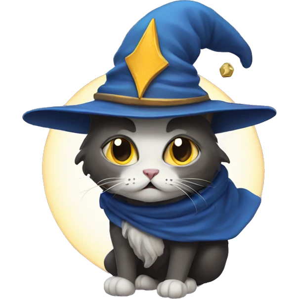 Wizard cat emoji