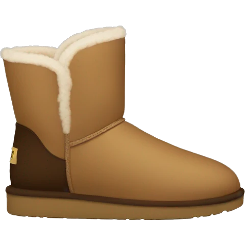 Beige and brown Ugg emoji