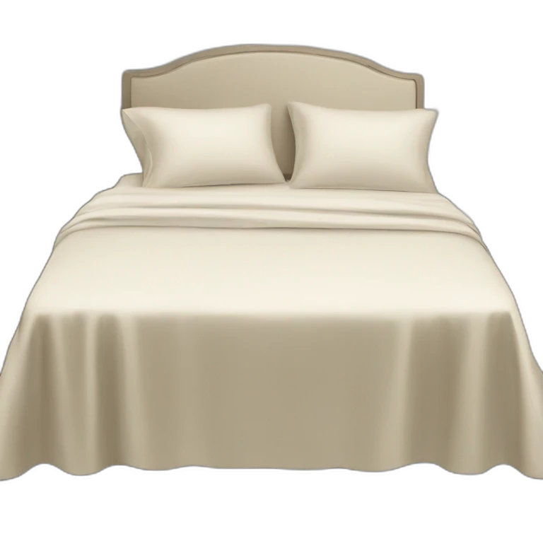 stylish bed with sheet emoji