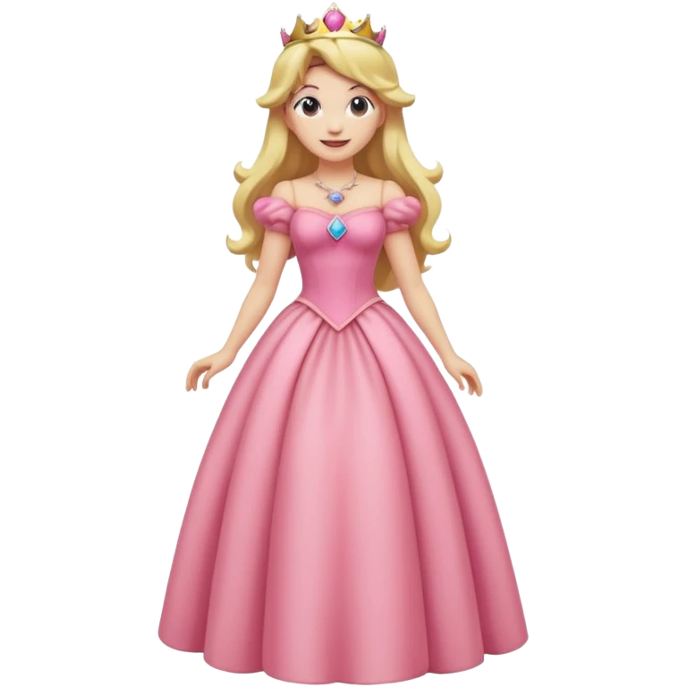 Princess Peach full body  emoji