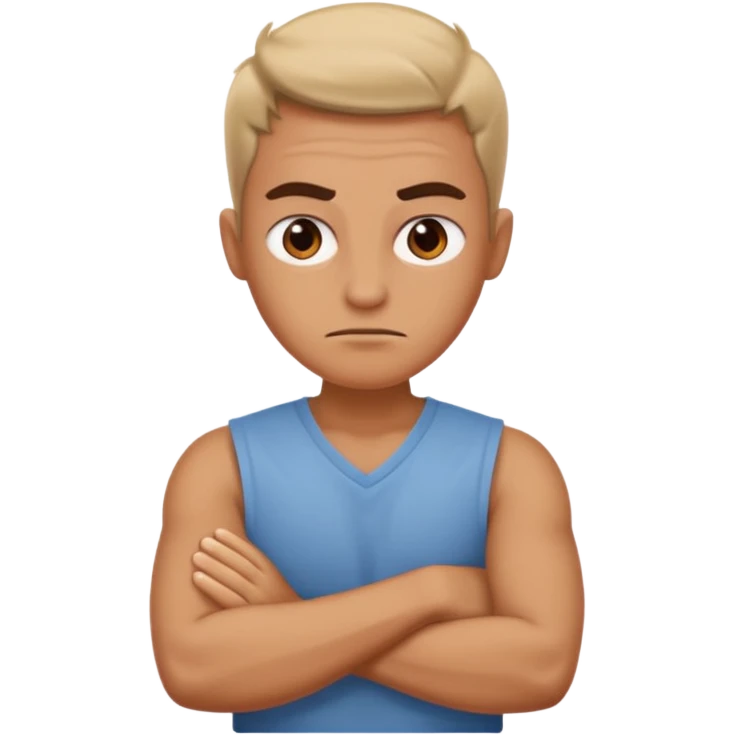 mad with arms crossed emoji