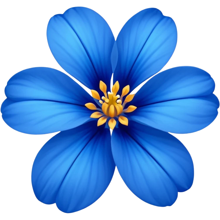 Flor azul emoji